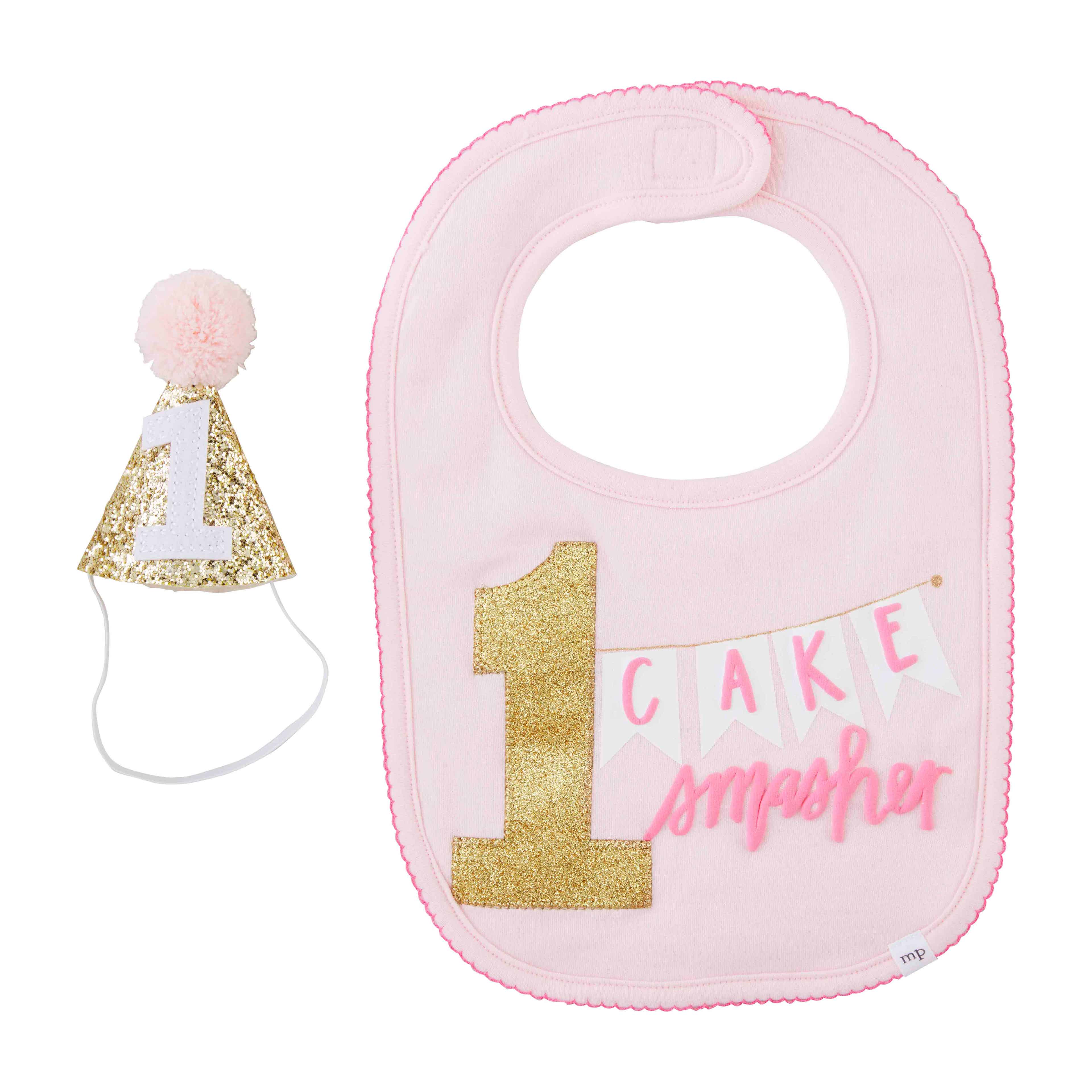 Pink 1st Birthday Girl Smash Set