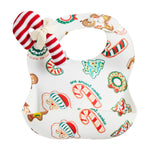 Christmas Cookie Bib and Rattle Set