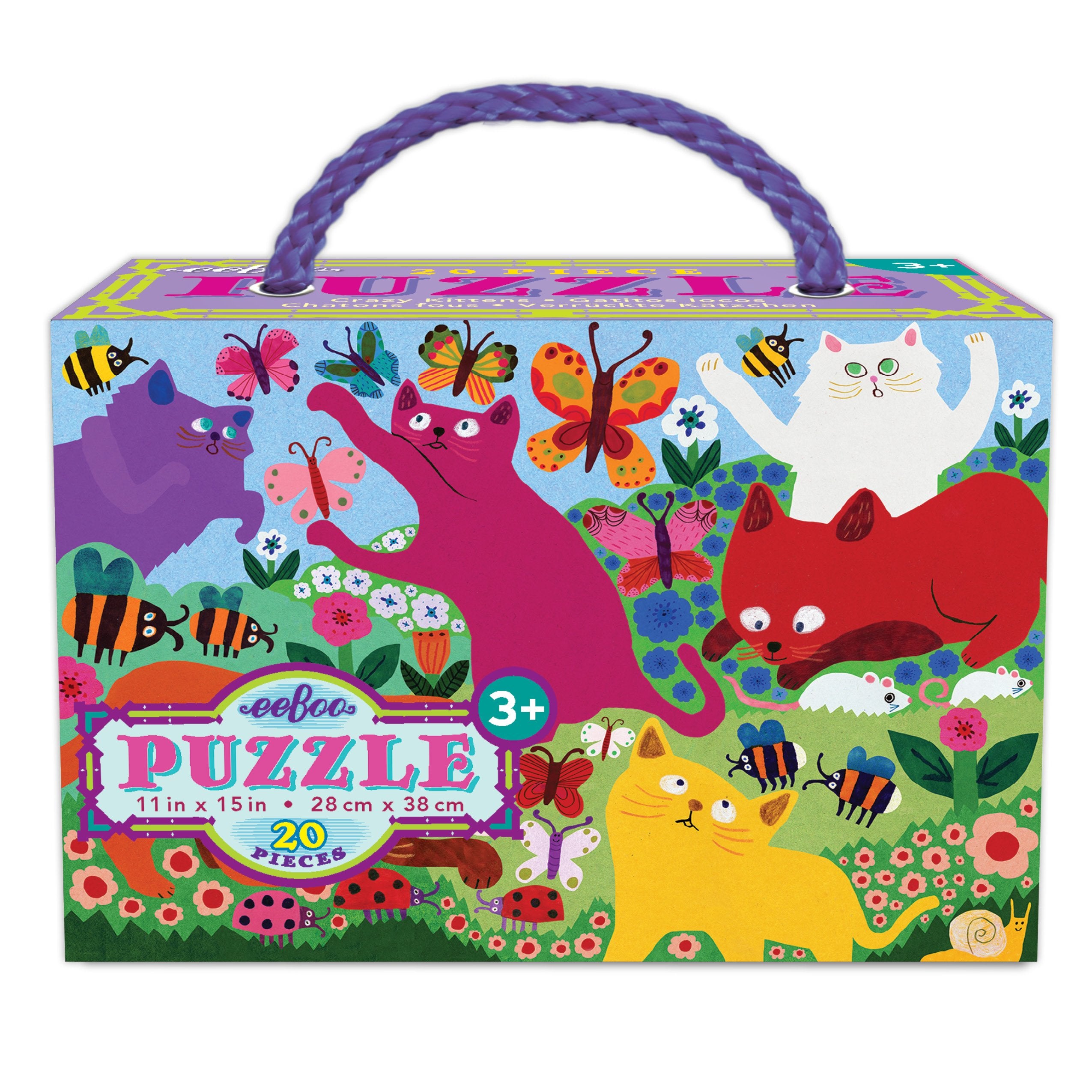 Crazy Kittens 20 Piece Puzzle