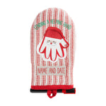 Hand Print Santa Oven Mitt