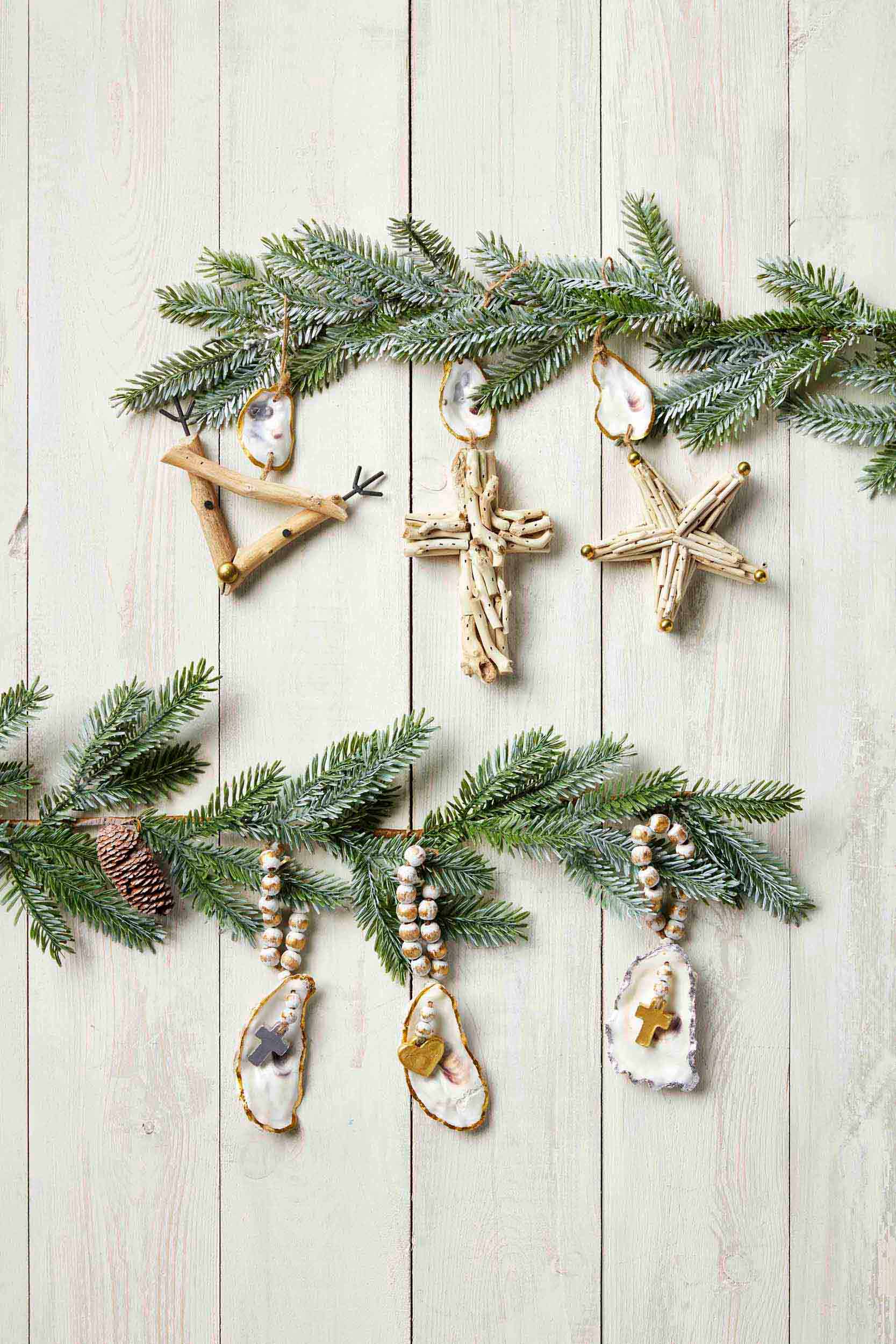 Beaded Oyster Ornament