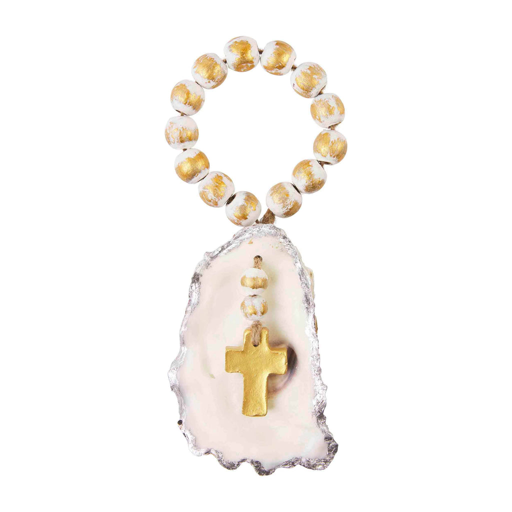 Beaded Oyster Ornament