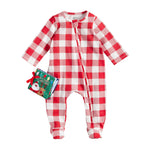 Plaid Christmas Sleeper and Soft Book