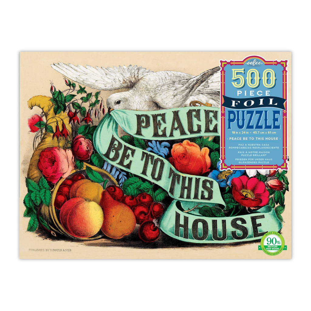 Peace Be to This House 500 Piece Foil Puzzle