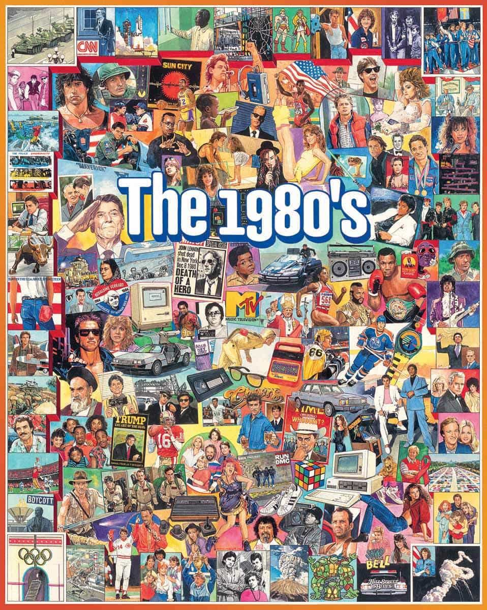 The Eighties 1000 Piece Jigsaw Puzzle