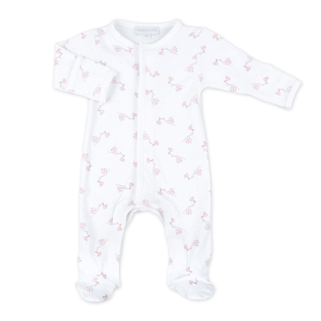 Pink Worth the Wait Printed Footie