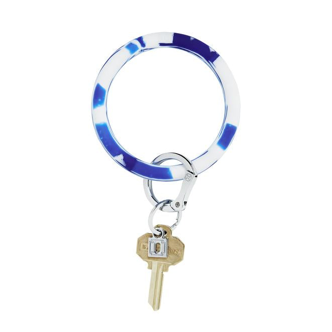 Silicone Big O Key Ring - Marbles