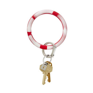 Silicone Big O Key Ring - Marbles