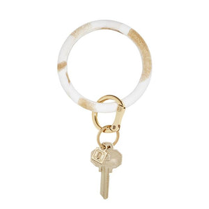 Silicone Big O Key Ring - Marbles