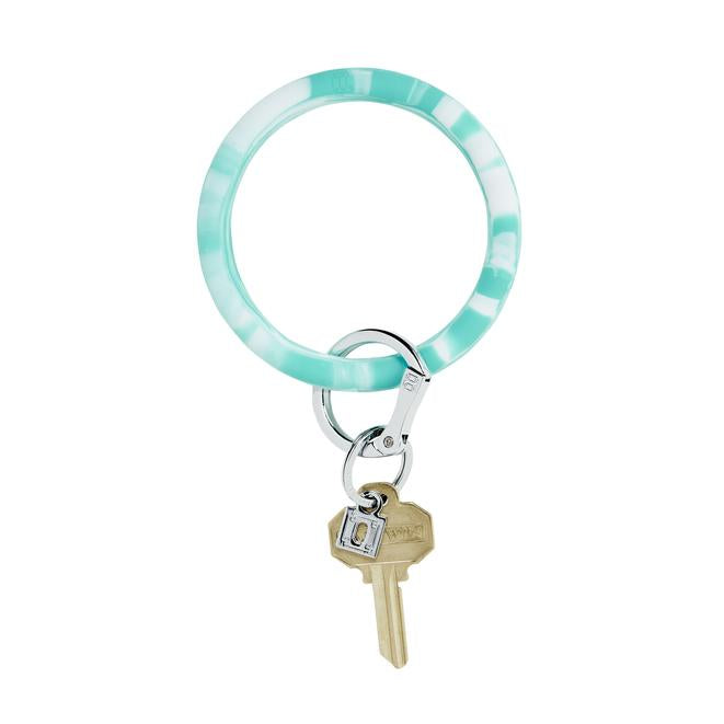 Silicone Big O Key Ring - Marbles