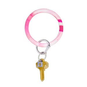 Silicone Big O Key Ring - Marbles