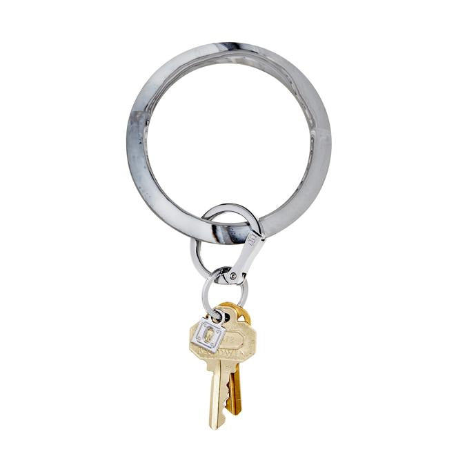 Silicone Big O Key Ring - Marbles