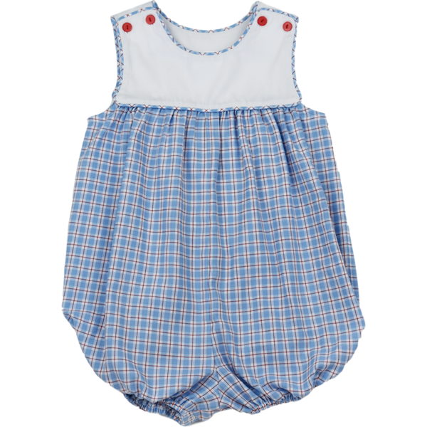 Charming Bubble - Red/Blue Plaid
