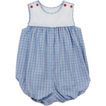 Charming Bubble - Red/Blue Plaid