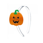 Happy Pumpkin Glitter Headband