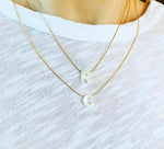 Mother of Pearl Initial Necklaces
