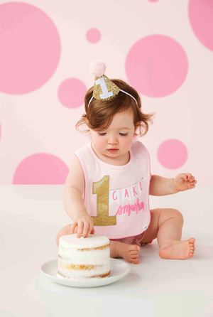 Pink 1st Birthday Girl Smash Set