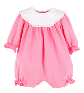 Hot Pink Scallop Romper