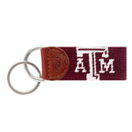Texas A&M (Maroon) Needlepoint Key Fob