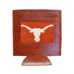 Texas (Burnt Orange) Needlepoint Can Cooler