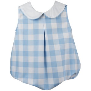 Collier Bubble - Large Blue Plaid