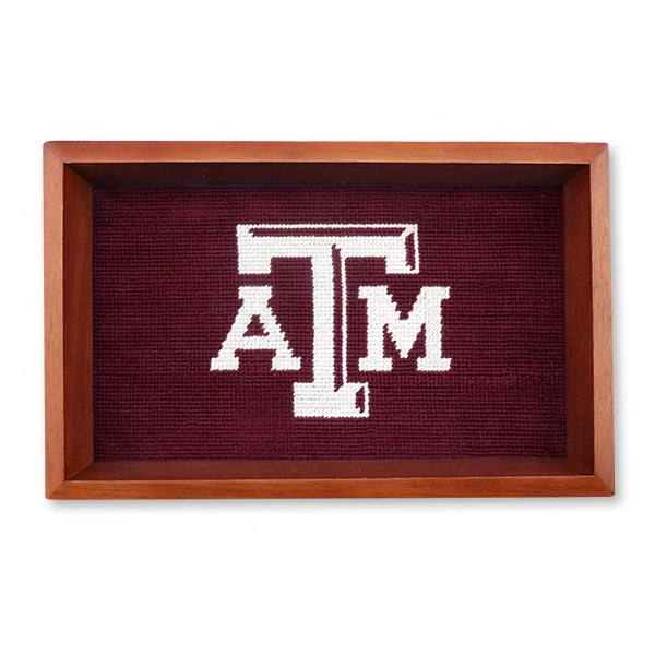 Texas A&M Needlepoint Valet Tray