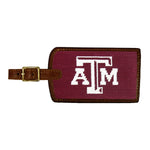 Texas A&M (Maroon) Needlepoint Luggage Tag