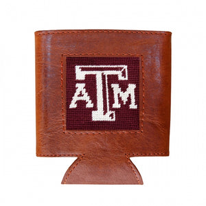 Texas A&M (Maroon) Needlepoint Can Cooler
