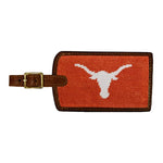Texas (Burnt Orange) Needlepoint Luggage Tag