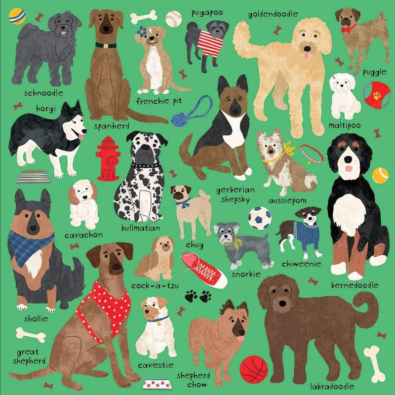 Doodle Dog & Other Mixed Breeds 500 Piece Family Puzzle