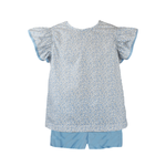 Angel Short Set - Blue Floral