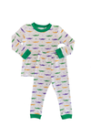 Mardi Gras Gator Pajama Set