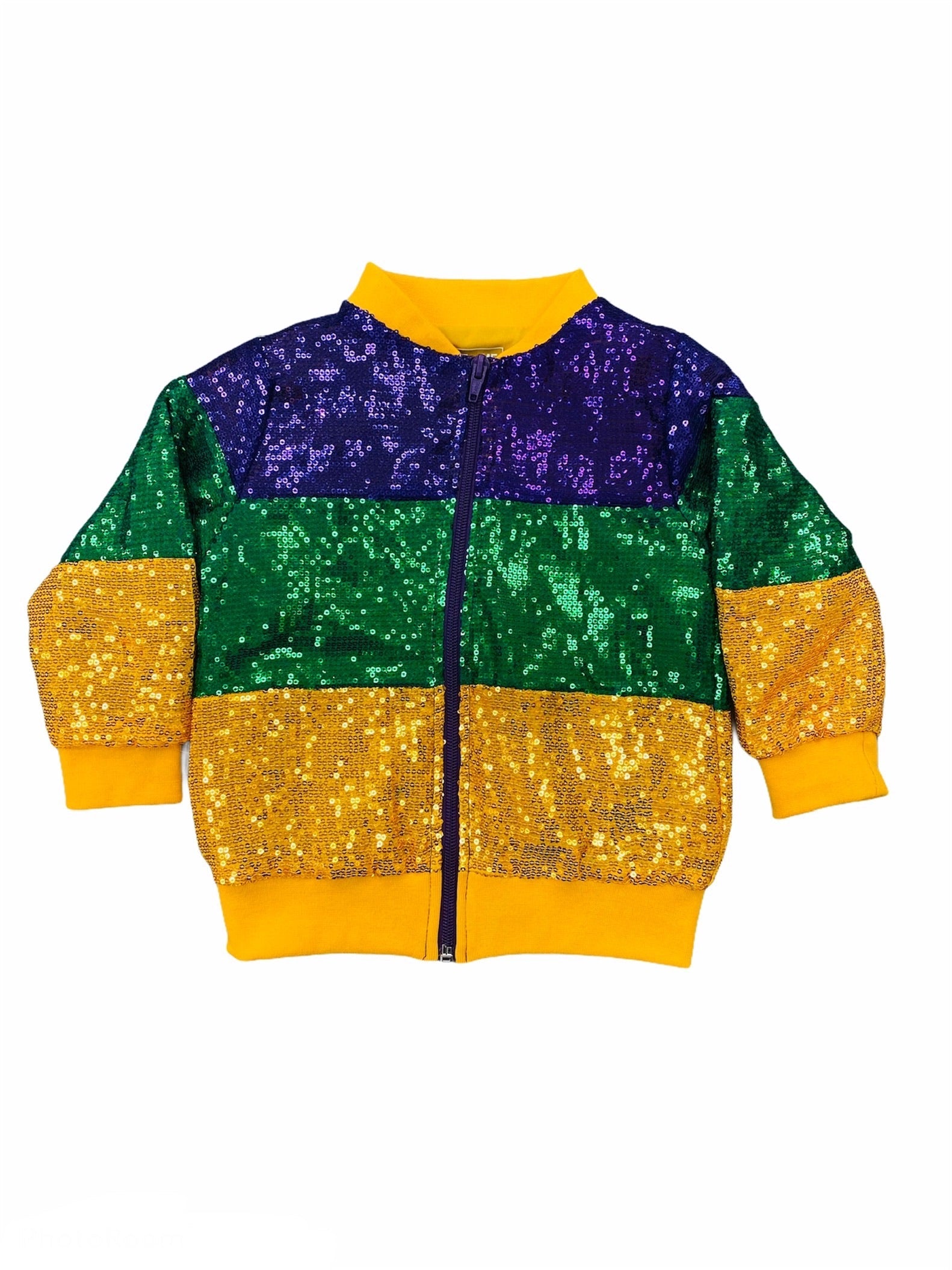 Mardi Gras Sequin Kids Jacket