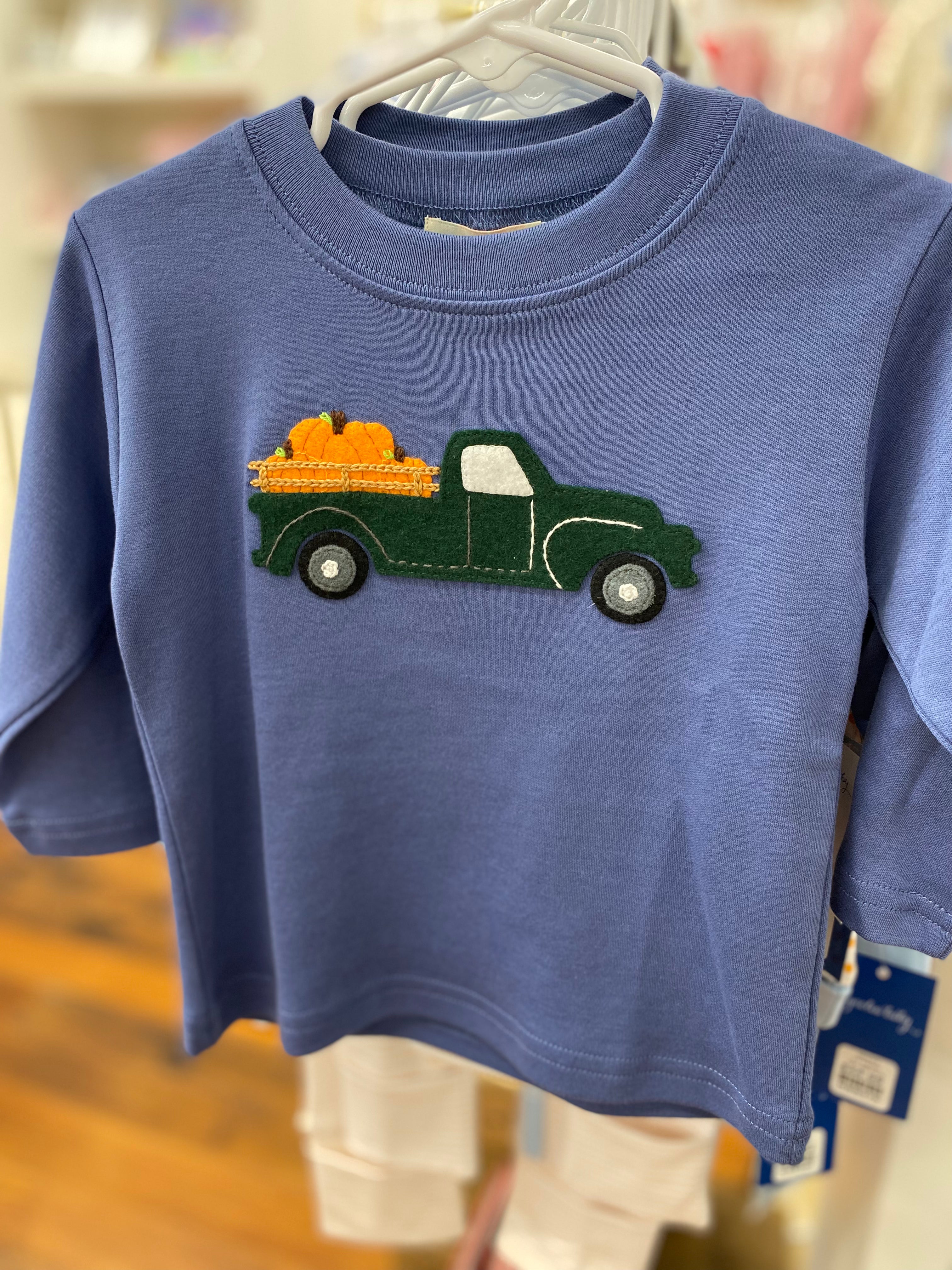 Long Sleeve Pumpkin Truck Shirt