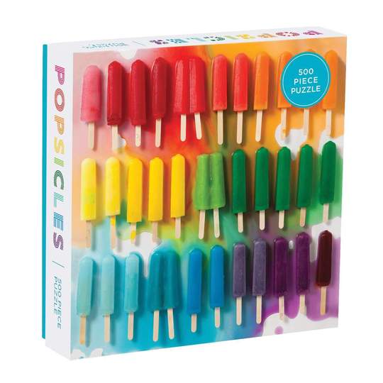 Rainbow Popsicles 500 Piece Puzzle