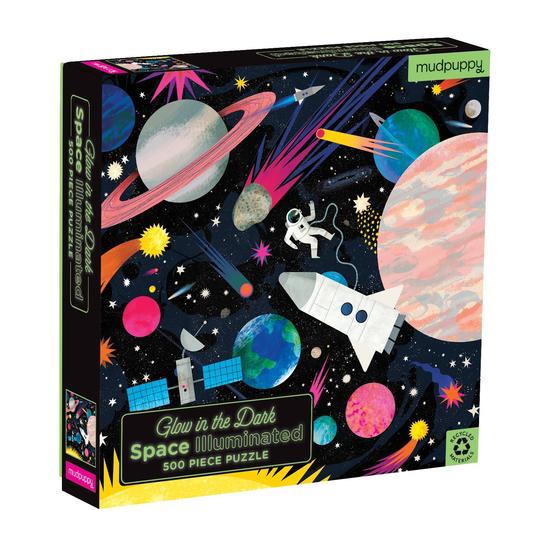 Space Illuminated 500 Piece Glow In The Dark Jigsaw Puzzle