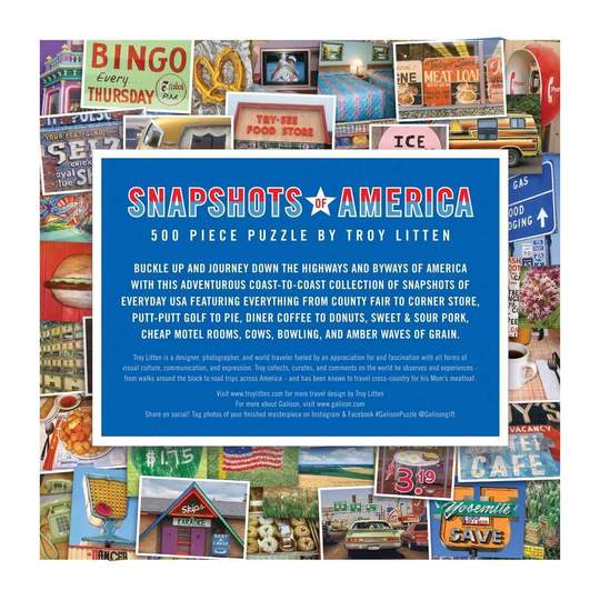 Troy Litten Snapshots Of America 500 Piece Jigsaw Puzzle