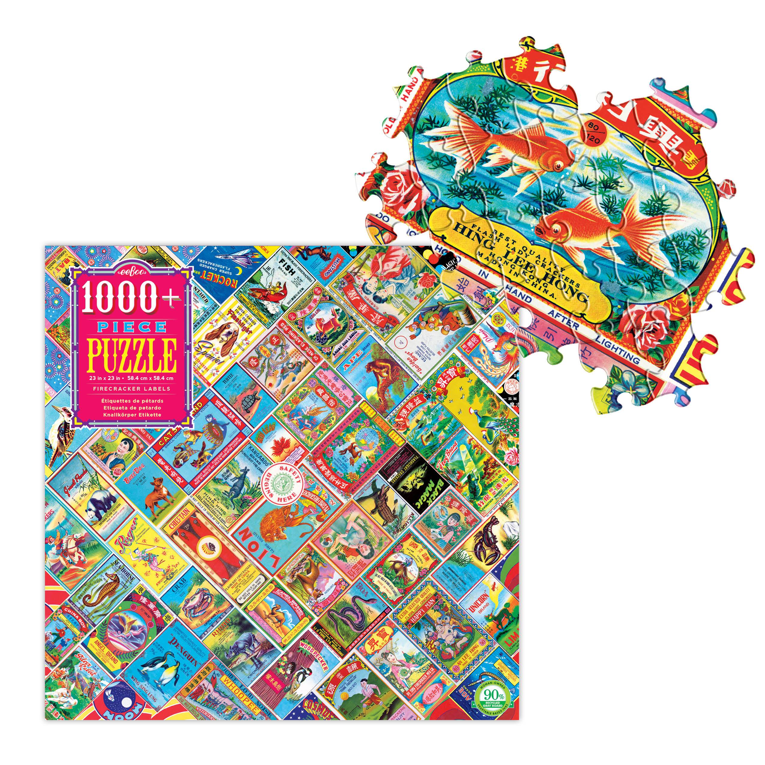 Firecracker Labels 1000 Piece Puzzle